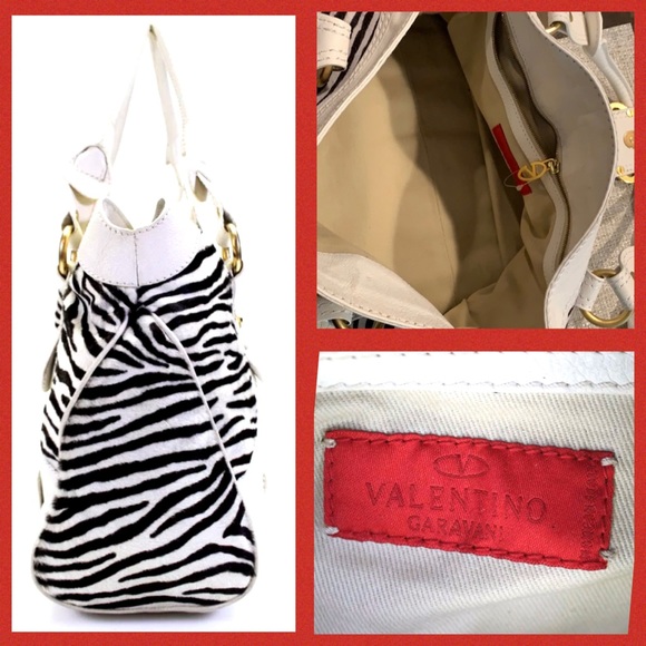 Authentic Valentino Garavani Zebra leather Bag ❤️ - Picture 3 of 11